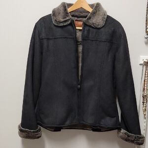 OutbackTrading Co. Faux Fur Lined Jacket, Size Large